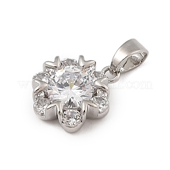 Латунные микро проложить кубического циркония подвески&nbsp;KK-U041-02P-03