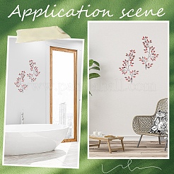 Железные листья ветки настенные украшения&nbsp;AJEW-WH0513-30B