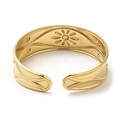 Браслеты-манжеты из нержавеющей стали 304&nbsp;BJEW-K267-05G