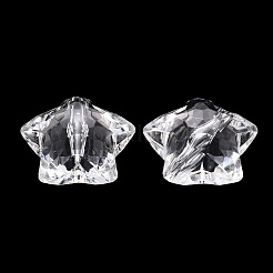 Прозрачные акриловые бусины&nbsp;X-TACR-ZX018-02