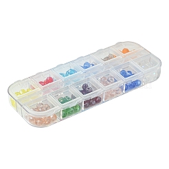 180шт 12 цвета гальванические стеклянные бусины&nbsp;EGLA-FS0001-40