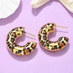 Латунь серьги&nbsp;EJEW-Q015-12B-G