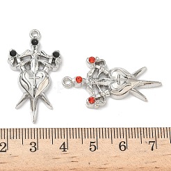 Подвески из сплава и страза&nbsp;FIND-L023-08P