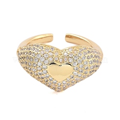 Открытые манжеты с прозрачным фианитом&nbsp;RJEW-U002-04G