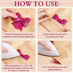 Фетр с пайетками и банты из домашних животных&nbsp;DIY-MA0006-57B