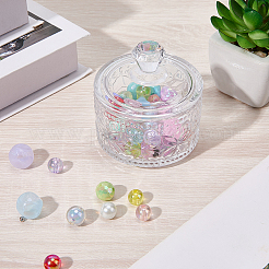1шт стеклянная банка для конфет с крышкой&nbsp;AJEW-CN0005-13B