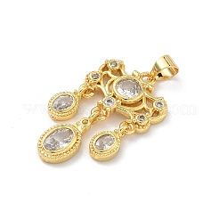 Латунные микро проложить кубического циркония подвески&nbsp;KK-H537-18G