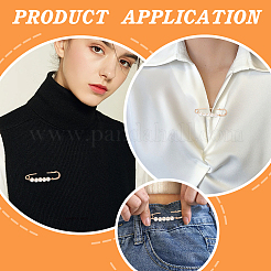 10 шт. регулируемая скрепка для джинсов из цинкового сплава&nbsp;FIND-LP0001-61