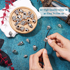 28шт 7 стиля бусины из сплава в тибетском стиле&nbsp;TIBEB-TA0001-30