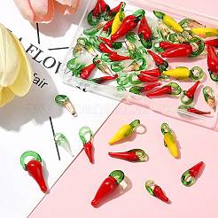 60 шт. 6 стиля подвески ручной работы в технике лэмпворк на осеннюю тематику&nbsp;LAMP-FS0001-48