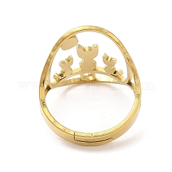 Ионное покрытие (ip) полое регулируемое кольцо из нержавеющей стали 304&nbsp;RJEW-L107-022G