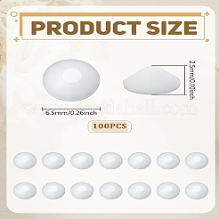 100 шт. стеклянные стразы с плоским основанием кабошоны&nbsp;MRMJ-LP0001-49