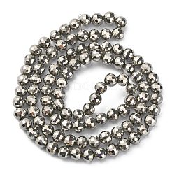 Стеклянные бусины с гальваническим покрытием &nbsp;EGLA-E009-6mm-F08