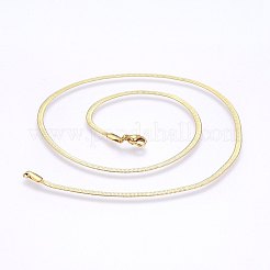 Ожерелья из нержавеющей стали 304 с цепочкой в виде ёлочки&nbsp;MAK-L015-13G