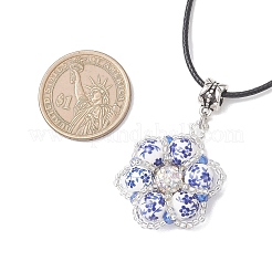 Кулон в виде цветка из бисера&nbsp;NJEW-MZ00141