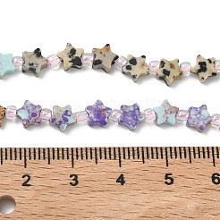 4 стиль: нити из синтетической императорской яшмы&nbsp;G-D095-A04