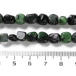 Натуральный рубин в цоизита бусин пряди G-P497-01C-50