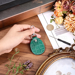 1 комплект брелоков-подвесок из коровьей кожи&nbsp;KEYC-CL0001-26B