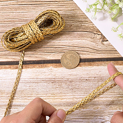 Двухслойный плетеный шнур из искусственной кожи длиной 5 м.&nbsp;LC-GF0001-12F