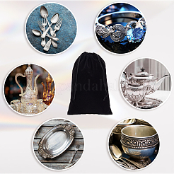 Бархатные мешочки для украшений на шнурке&nbsp;ABAG-WH20013-01A