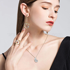 2шт. 2 цвета ожерелья с подвесками из ракушек&nbsp;NJEW-FI0001-37