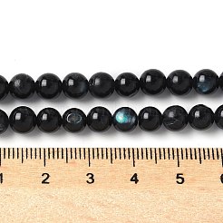 Нити бусин из натуральной черной ракушки для губ&nbsp;SSHEL-C013-01A