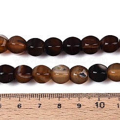 Окрашенные естественный агат бисер пряди&nbsp;G-T144-50A-02