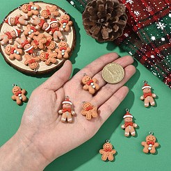 15шт 3 стиля рождественские подвески из непрозрачной смолы&nbsp;RESI-YW0004-76