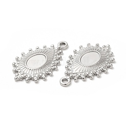 Подвеска-кабошон из не тускнеющей нержавеющей стали 304&nbsp;STAS-H214-18P