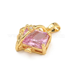 Стойки обшивки латунь микро проложить Циркон подвеску&nbsp;KK-U035-04G