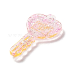 Акриловый кулон с блестками&nbsp;OACR-H035-01B