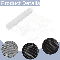 Вуаль из полиэстера и органзы с большими глазами&nbsp;DIY-WH0028-94B