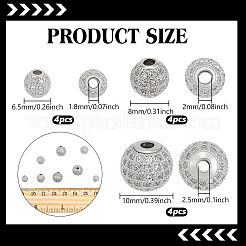 12шт 3 стиля латунь микро паве прозрачные кубические бусины из циркония&nbsp;KK-PH0013-80A