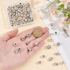 80 шт. 8 вида бусин в тибетском стиле в европейском стиле&nbsp;DIY-NB0012-43E