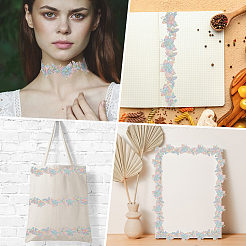 5 ярд цветочной полиэфирной кружевной ленты&nbsp;OCOR-GF0004-95E