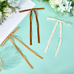 30шт. 3-х цветный бархатный бант&nbsp;AJEW-CN0003-72B