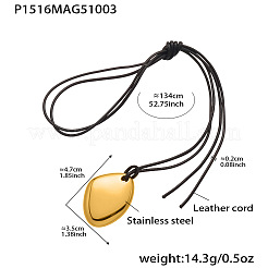 Женские ожерелья с подвеской из нержавеющей стали 304&nbsp;FS-WGE3E56-08