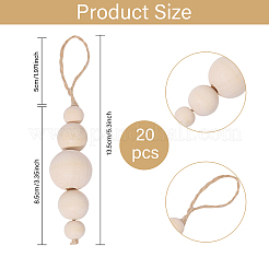 Деревянные круглые бусины&nbsp;HJEW-CA00009