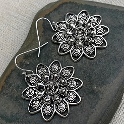 Серьги-подвески из богемского сплава&nbsp;FS-WG2CF09-01