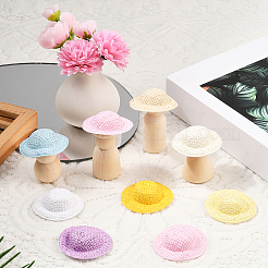 40 шт. мини-тканевые кукольные шапочки&nbsp;AJEW-SC0031-34A