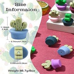 21шт 21 цвета силиконовые фокусные бусины&nbsp;SIL-CJ0002-03