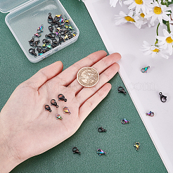 60 шт. 6 размера вакуумное покрытие PVD нержавеющая сталь 304 карабины-лобстеры&nbsp;STAS-PH0001-43