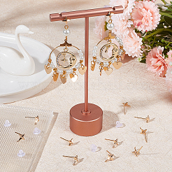 14 шт. фурнитура для сережек-гвоздиков в форме звезды из латуни&nbsp;KK-BBC0009-47