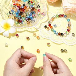 200шт 13 цвета прозрачные гальванические стеклянные бусины нити&nbsp;EGLA-CJ0001-25