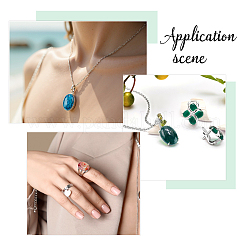 8 шт. 8 стиля окрашенных натуральных вен дракона и кабошонов из мохового агата&nbsp;G-FH0002-72