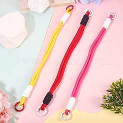 3 шт. 3-цветный полиэстеровый шнур для телефона&nbsp;AJEW-TA0002-62B