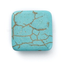 Синтетических бирюзовый кабошон&nbsp;TURQ-WH0001-03G