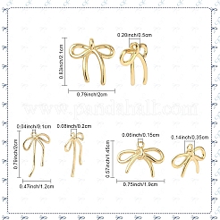 3шт 3 стиля латунные подвески&nbsp;KK-YW0003-66G