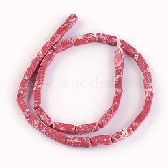 Синтетические имперские нитки из яшмы&nbsp;G-E508-02F