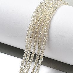 Стеклянные бусины с гальваническим покрытием &nbsp;EGLA-XCP0001-10